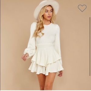 White cotton romper